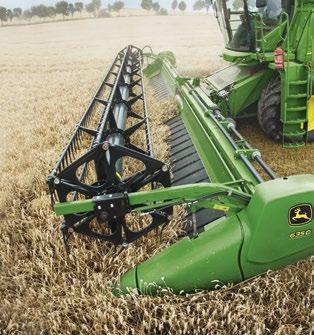 700PF The 700PF features an active transport, head-first crop flow process which results in a very constant material flow so the combine can run at close to its maximum capacity.