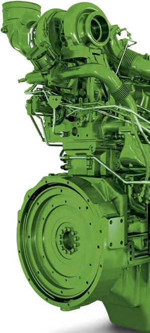 42 MORE POWER, BETTER FUEL EFFICIENCY JOHN DEERE POWERTECH The S-Series features the latest John Deere PowerTech engines which deliver up to 460 KW/625 PS for the top of the range S790.