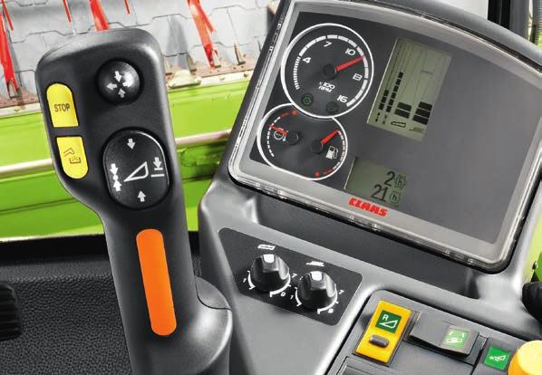Intelligent harvest aids at work. Versatile multifunction control lever. The productivity of a harvest job is determined by how well an operator controls the combine.