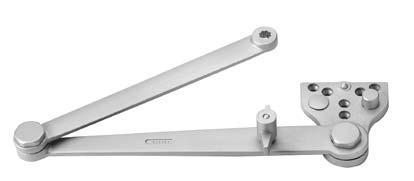 Door Closer Arms 688F95 (Non-Hold Open) Top Jamb Used with top jamb mounting (push side); for reveals up to 3-3/4" (95 mm) Non-Hold Open arm standard on the DC3220 Hold Open arm optional,