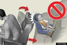 CAUTION n When installing a child restraint system Follow the directions given in the child restraint system installation manual and fix the child restraint system securely in place.