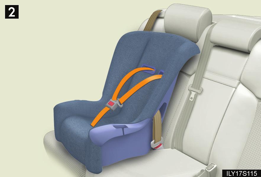 Attach the top tether strap when installing a child restraint.