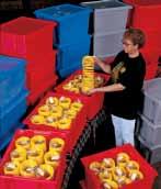 Holders accommodate labels up to 33/4 x 5 Lids snap tight to protect contents.