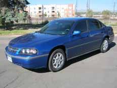 8L, (5) 2003 Chevrolet Impalas, 3.8L, (2) 2002 Chevrolet Impalas, 3.8L, 2002 Buick Century Classic, 3.1L, 2001 Chevrolet Impala, 3.8L, 2001 Honda Accord, 2.3L, 1999 Honda Civic GX 1.