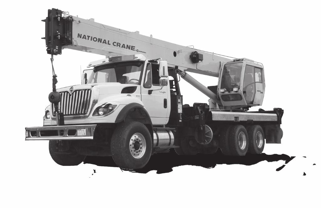 Features National Crane is proud to introduce the Series NBT36 The stronger standard torsion box improves rigidity, reduces truck frame flex and reduces the need for counterweight.