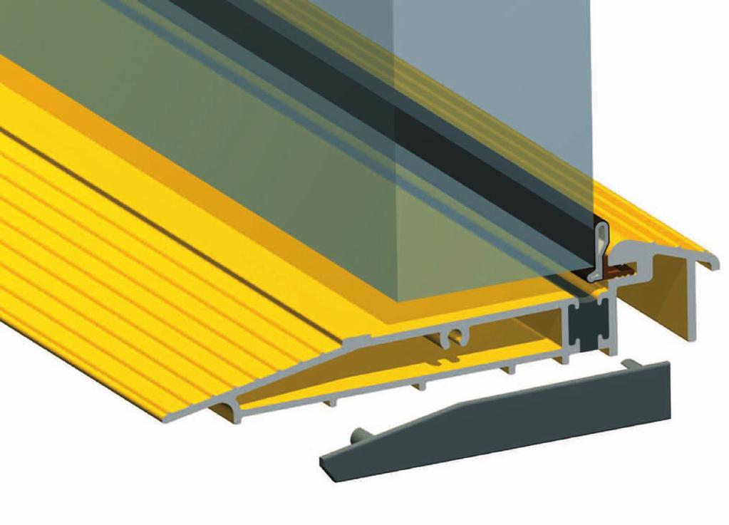 AM5EX DOOR THRESHOLD CILL - OUTWARD OPENING DOOR v Suitable for outward opening doors. v Fully tested resin thermal break. v Mobility easy access.