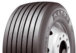 2014 TRUCK & BUS TIRE GUIDE WORLD WIDE KUMHO TIRES KLT03 - The high-quality casing construction permits load capacities with high safety reserves - Wide tread area gives traction performance as well