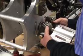 either side of each bearing Step 32 Slide Control Arm Assembly over the Drive Shaft Assembly and install the Pivot Point