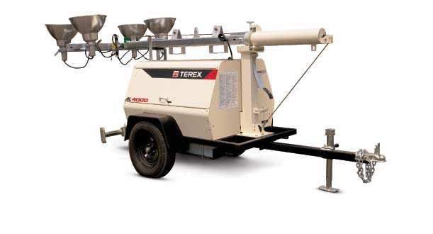 ILLUMINATING OPTIONS FOR WORKSITE LIGHTING Terex offers a heavy-duty light