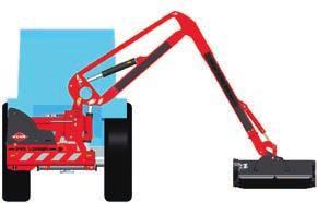 its direct pick-up on the tractor's original hitch, it can be hitched and
