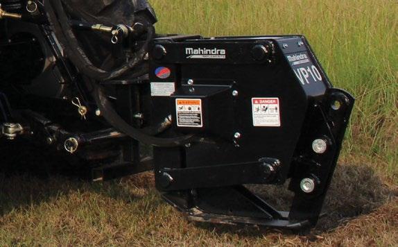 3pt Vibratory Plow Hydraulic motor includes high-pressure seal and internal valve for extended motor lift and performance Low maintenance exciter unit generates up to 5000 lbs.