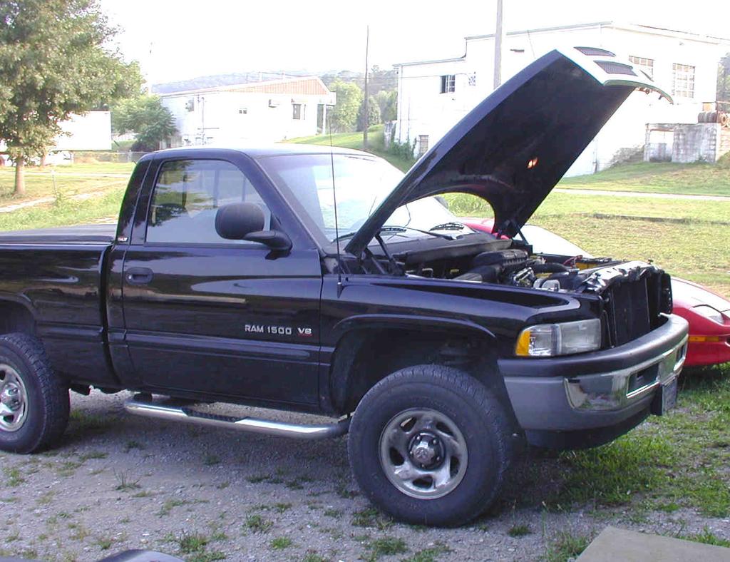 A Typical Automotive Application In this application, a V-8 Dodge truck, the vehicle owner installed a MW150KB welding system.