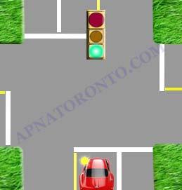 18 On a roadway where traffic is moving in both directions, in what position must you be before making a left turn. A. Does not matter provided you signal B.