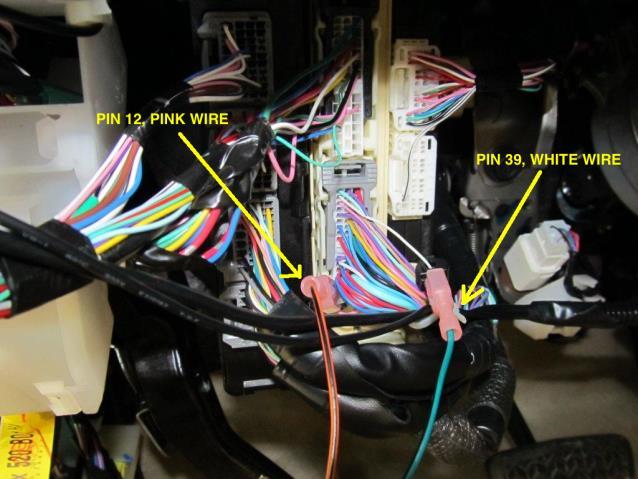 T-tap the green/black wire from fog light harness to connector ID 3D pin 39, white wire.
