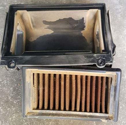 Yes the filter passed plenty of air (really far too much) and at the same time it passed plenty of dust too. Would you want this in YOUR engine? You tell me.