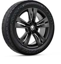 16 17 Mytikas Tyre: 215/50 R18 (4 2) 225/50 R18 (4 4) Rim: 7.0J 18" ET45 Colour: black metallic design, brushed Code: 57A 071 498D FL8 Mytikas Tyre: 215/50 R18 (4 2) 225/50 R18 (4 4) Rim: 7.