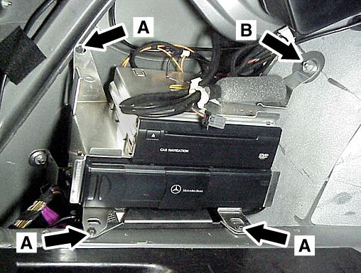 Remove the left liner panel in the trunk secured by a plastic rivet at the top (A, Figure 1) and a T20 Torx fastener at the bottom (B, Figure 1). Figure 1 P82.