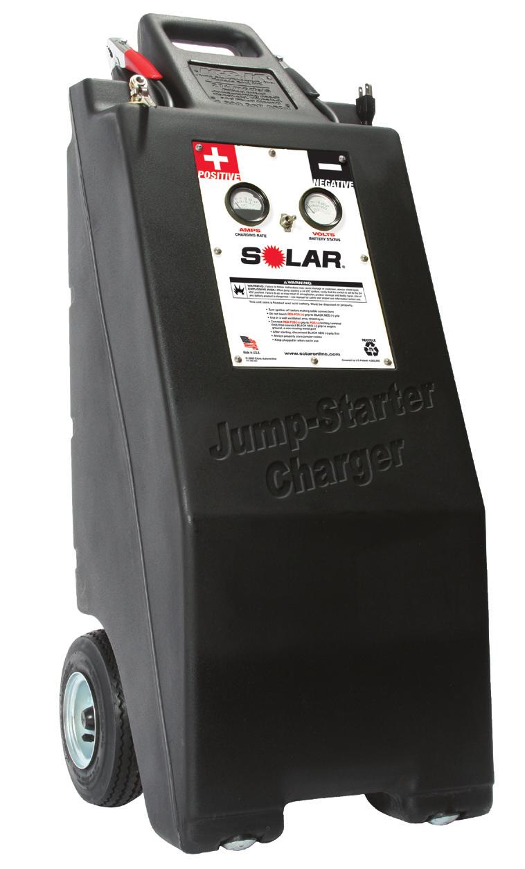 LIMITED WARRANTY Clore Automotive, LLC warrants your SOLAR Commercial Jump Starter/Charger to be free from defects in material and workmanship for a period of one year from the date of sale to the