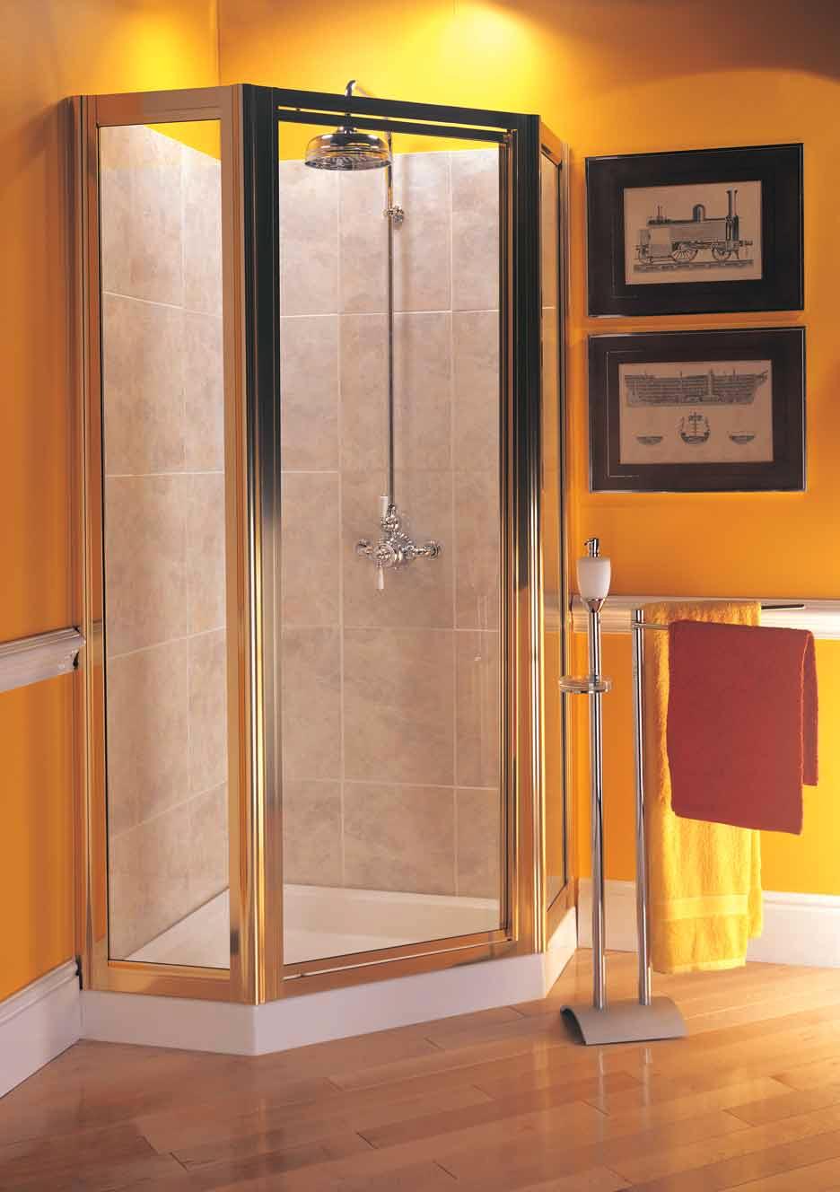 The Supreme Pentagon Enclosure created to enhance the shower area.