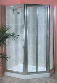 Manufactured in 4mm toughened safety glass with the Simpson s maintenance free closure.