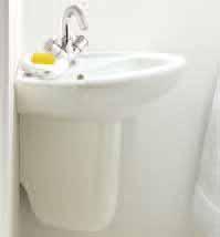 Cloakroom range Other cloakroom basin sizes are shown on the main bathroom suite pages corner WC inc.