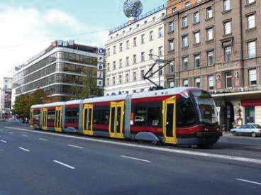 643 m km of fast lanes Investments in the rolling stock: 186 modern trams for 360 million 168 modern buses (including