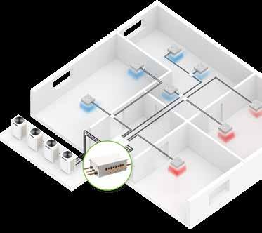 The modules are easy to install and link together from the cooling point of view, thanks to the connections with dedicated Refnet joints.