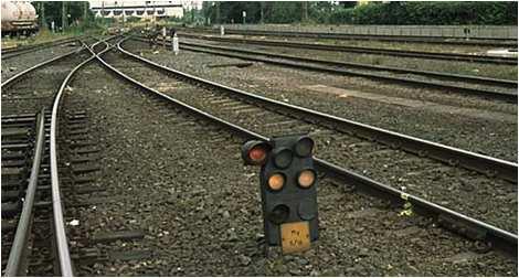 Shunting signals Shunting signals are used inside stations for small movements in