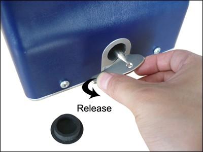 Fit the rack by self-threading screws. This kind of plastic rack is quieter and allows height adjustments to be made even after it has been fixed. Please keep 1.