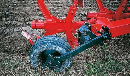 Depth wheel with shock absorber Available for the CHALLENGER series in 690 mm diameter with rubber tyre.