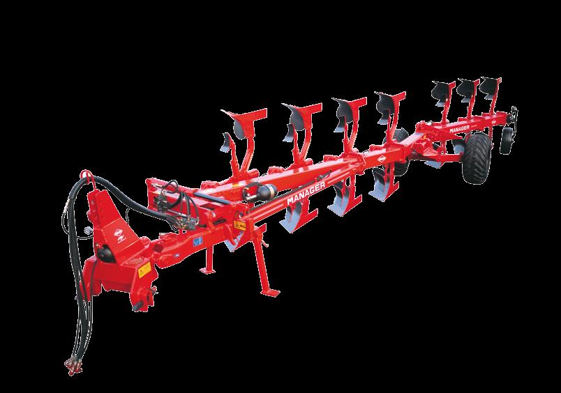 The same lever controls both the lifting out of work and the turnover of the plough in one combined automatic operation greatly simplifying headland manoeuvres and reducing driver fatigue.
