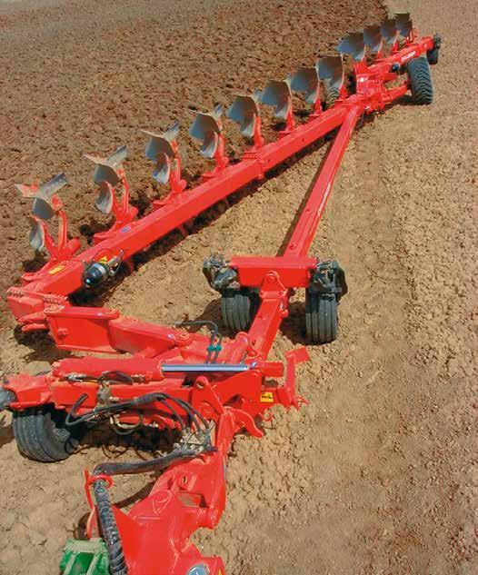 wear on stony ground - extra wide tyres or dual wheels can be used - time savings - not necessary to disassemble dual wheels for ploughing.