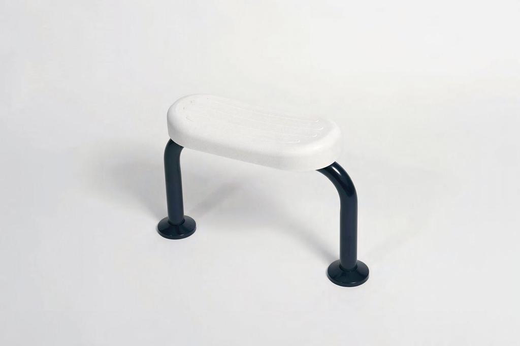 DocM ACCESSORIES BRPAD W BRPAD B Back Rest Rail and Pad (blue or white) Padded back rest for use in DocM WC Applications, with covered fixing holes and 32mm diameter rail.