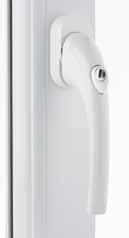 Window Hardware ProLinea TBT handle Polished Gold Polished Chrome Satin Silver SECURITY PRODUCT SUITED PRODUCTS AVAILABLE see pages 8, 9, 27, 31, 32, 35, 51, 52, 53 & 54 White Black Suitable for use