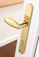 Door Hardware Performance inline lever/pad door handle SUITED PRODUCTS AVAILABLE see pages 6 & 7 Performa nce Polished Gold Polished Chrome Satin Silver White Black Designed for performance - an