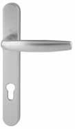 Atlanta door handle SUITED PRODUCTS AVAILABLE Door Hardware Polished PVD Gold Anodised Gold see pages 36 & 54 Polished PVD Chrome Powder Coated White Powder Coated Black Anodised Silver Manufactured
