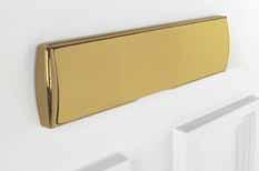 ProStyle letter box SUITED PRODUCTS AVAILABLE see pages 8, 9,, 27, 30, 31, 32, 51, 52, 53 & 54 Door Hardware Polished Gold Polished