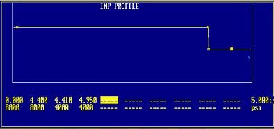 This screen works much like the Van Dorn Conventional profile screen with the exception of its psi. Value. The psi.