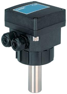 The version with a stainless steel sensor can be used in applications with higher pressures (PN16) and higher temperatures (150 C).