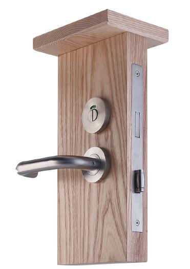 The outside operation is no different to any other bathroom lock.