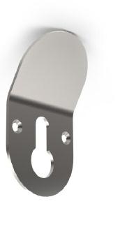 Pull AB316-422AC - and Escutcheon AB316-852 - Coat Hook (See Page 30) Designed for the education market and areas where robust, non-removable, high-corrosion
