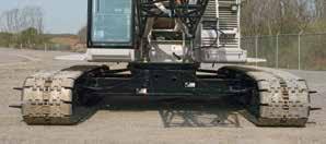 replaceable wear bars Sideframe steps provide sure-footed access to the crane upper Drive