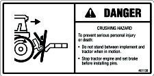 SAFETY SIGNS Keep safety signs clean and legible at all times.