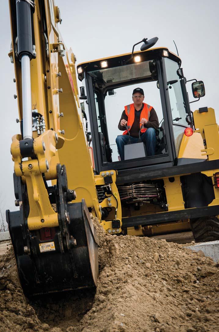 A redesigned roof cap provides the operator with superior visibility to the loader at maximum dump height, from the comfort of the seat.