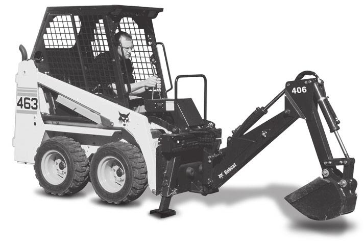 Backhoe Attachment Digging Power. Ground Clearance. M06For MT52 and MT55 Loaders Maximum digging depth of more than 6 ft. Narrow width for working in tight areas.