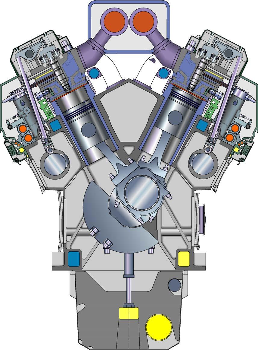 4. Description of the Engine Wärtsilä 32 Product Guide Fig 43 Cross