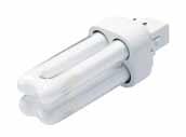 Biax TM D and D/E Slim and compact design gives high light output from smaller fixtures, particularly useful for recessed ceilings where space is tight Long Life - 12,000 hours (4-Pin) 10,000 hours