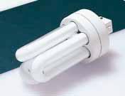 Biax TM T and T/E Compact size using 6 leg technology gives high light output from small fixtures and downlighters Universal burning position - flexibility of use Long Life - 12,000 hours (4-Pin),