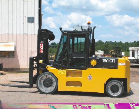 Taylor Big Red THC Series Cushion Tire Lift Trucks THC-300S THC-400L Features: Hydrostat Transmission and LP Engine options are available on