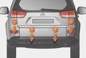 D R I V I N G AUDIBLE REAR PARKING ASSISTANCE System consisting of proximity sensors, installed in the rear bumper.